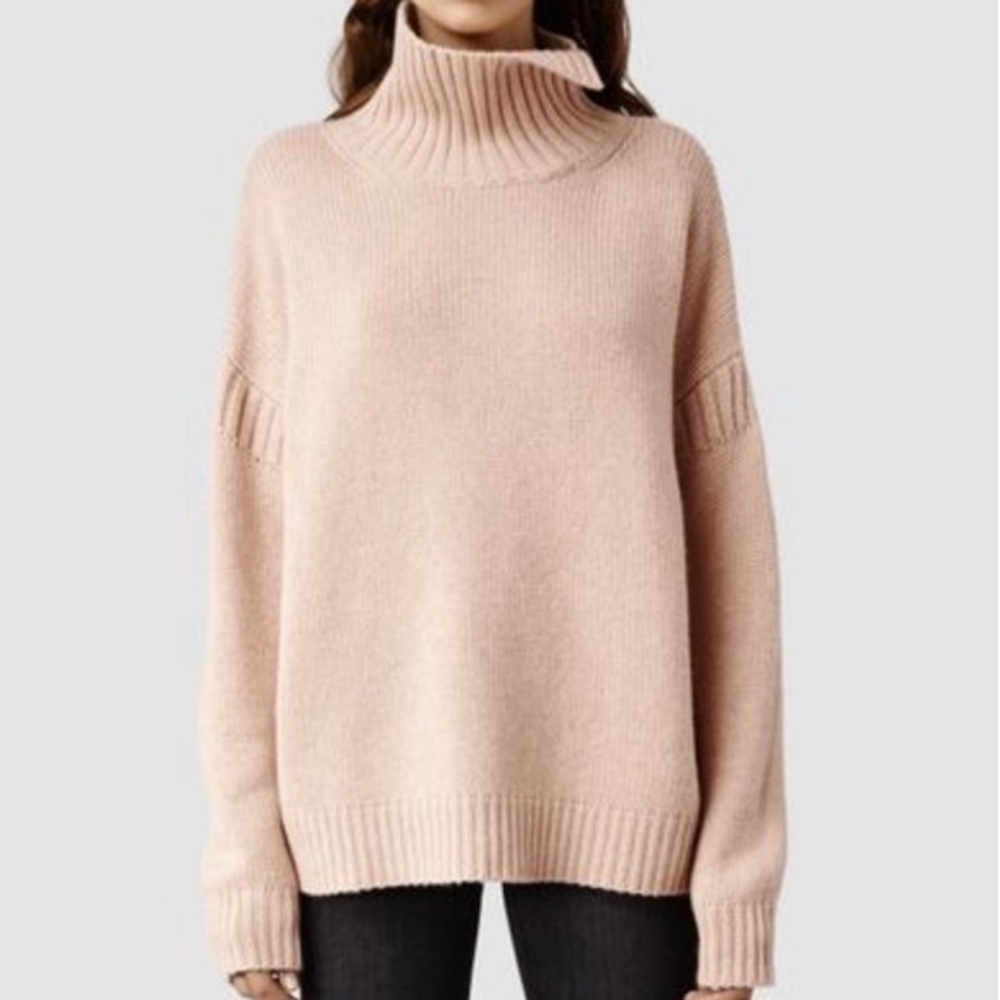 All Saints Cowl Neck Cashmere Sweater